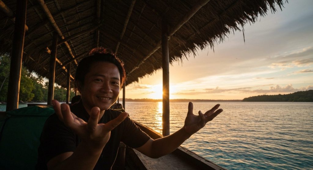 how to choose legitimate raja ampat liveaboard operator — Photorealistic editorial travel photograph relevant to: The di