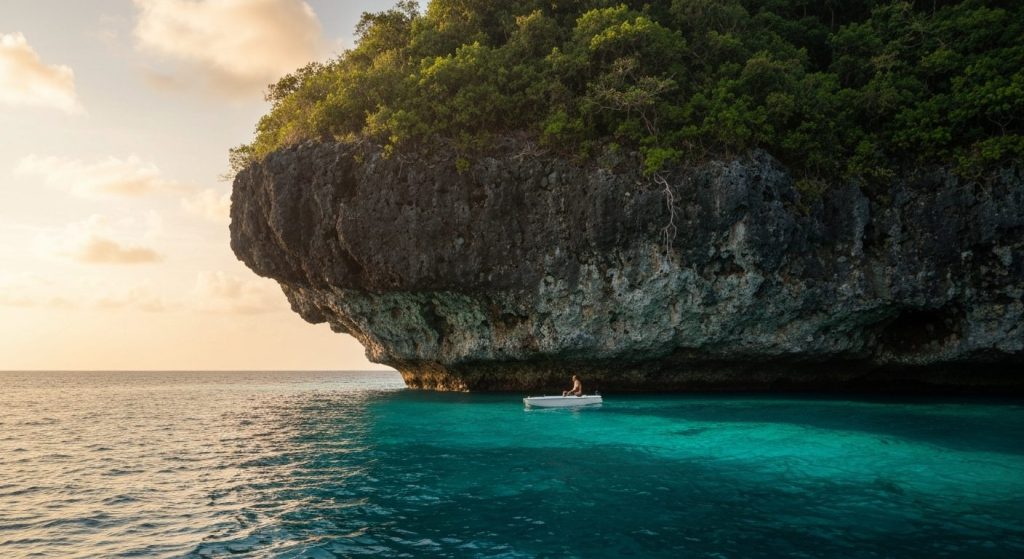 cape kri raja ampat diving difficulty level — Photorealistic editorial travel photograph relevant to: The direct-booking