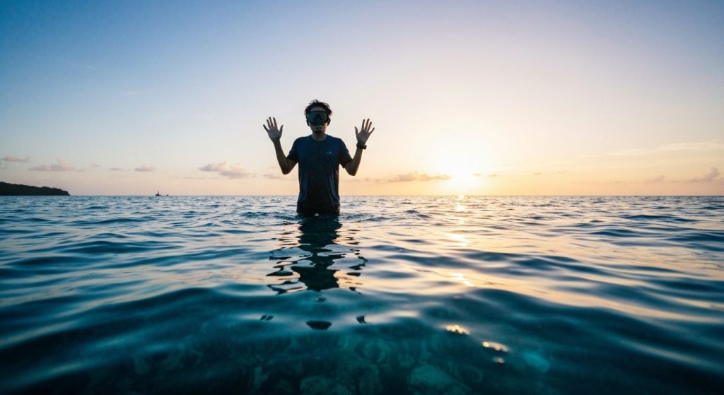 underwater photography liveaboard diving trip — Photorealistic editorial travel photograph relevant to: The direct-booki