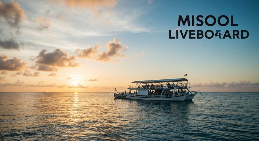 misool liveaboard — Photorealistic editorial travel photograph relevant to: The direct-booking charter authority for Raj