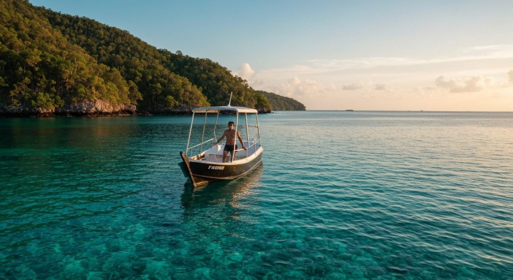 raja ampat liveaboard reviews — Photorealistic editorial travel photograph relevant to: The direct-booking charter autho